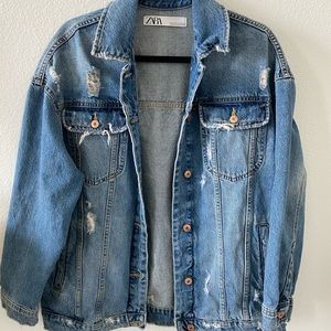 Zara Oversized Denim Jacket
